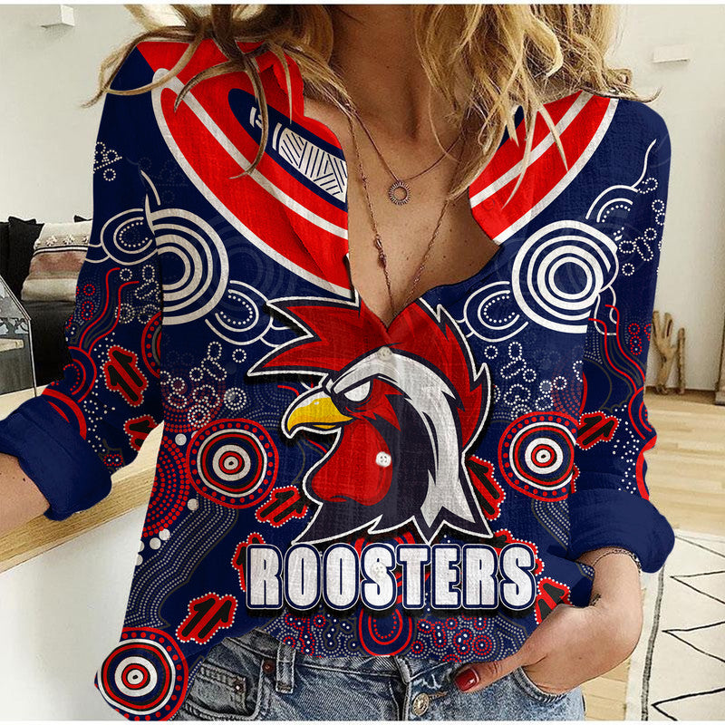 custom-personalised-sydney-roosters-boomerang-aboriginal-casual-shirt