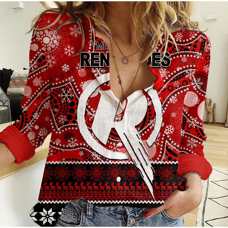 melbourne-renegades-christmas-mix-aboriginal-women-casual-shirt