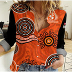 custom-personalised-perth-scorchers-cricket-dots-women-casual-shirt