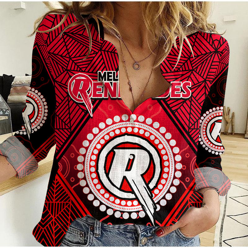 melbourne-renegades-indigenous-aboriginal-cricket-women-casual-shirt