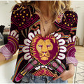 custom-personalised-brisbane-lions-football-women-casual-shirt-boomerang-indigenous-dots