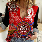 custom-personalised-melbourne-renegades-women-casual-shirt-cricket-indigenous-aboriginal-lizard-version