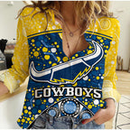 cowboys-rugby-women-casual-shirt-boomerang-indigenous-dots