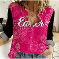 sydney-sixers-cricket-happy-easter-day-women-casual-shirt-simple-style