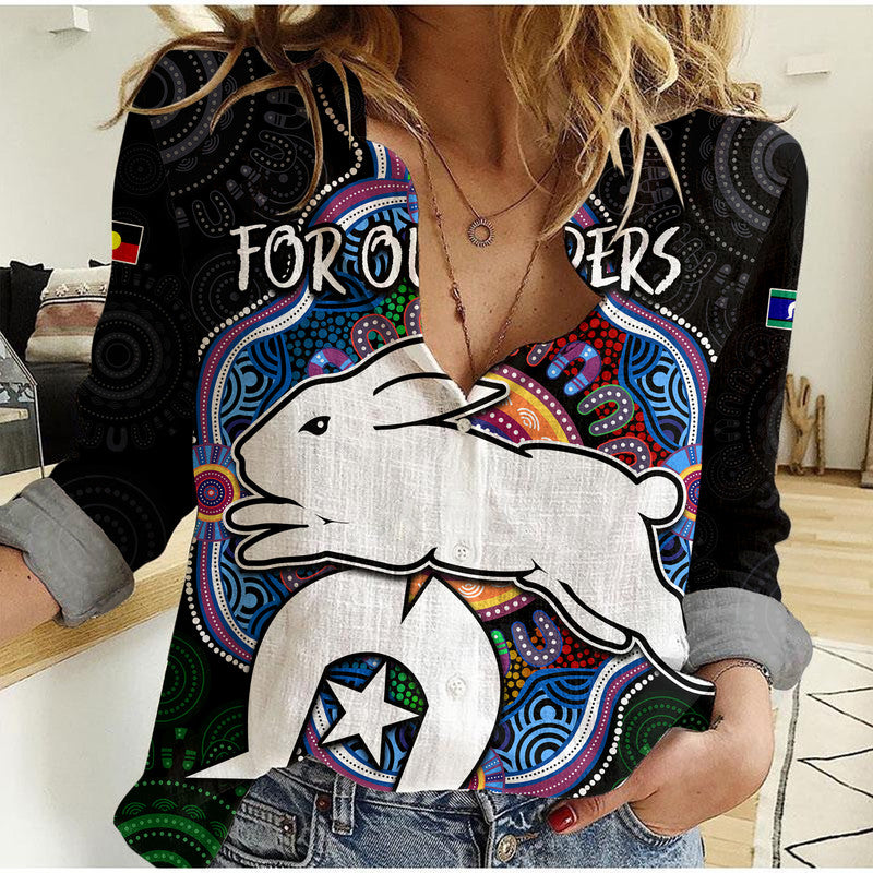 naidoc-week-2023-for-our-elders-women-casual-shirt-rabbitoths-indigenous