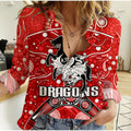 custom-personalised-dragons-rugby-women-casual-shirt-boomerang-indigenous-dots