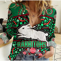 custom-personalised-south-sydney-indigenous-rabbitohs-dot-art-style-women-casual-shirt