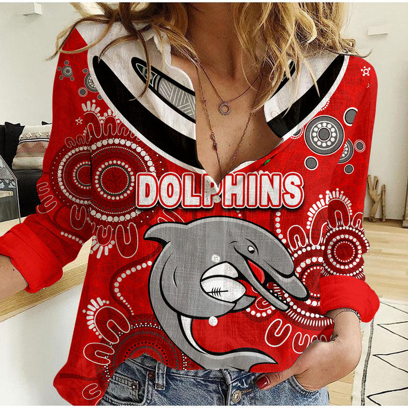 dolphins-rugby-aboriginal-boomerang-polo-shirt-casual-shirt