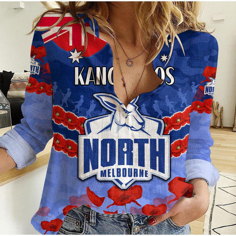 kangaroos-football-anzac-women-casual-shirt-lest-we-forget
