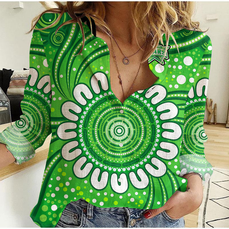 custom-personalised-melbourne-stars-cricket-women-casual-shirt-aboriginal
