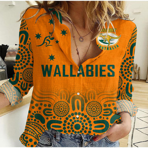 australia-rugby-wallabies-kangraroos-women-casual-shirt