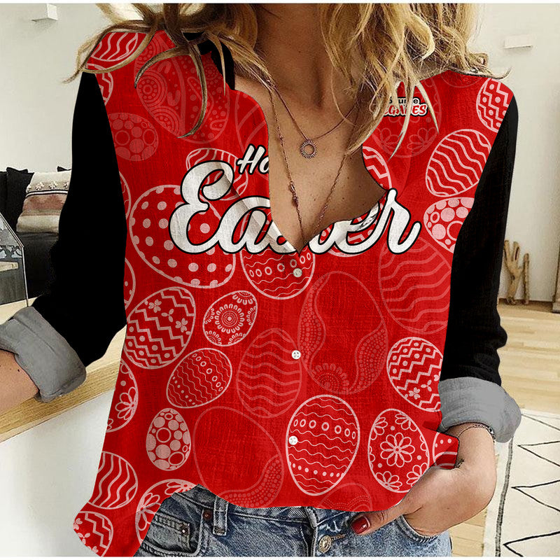 custom-personalised-melbourne-renegades-cricket-happy-easter-day-women-casual-shirt-simple-style