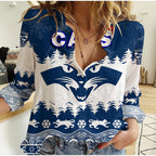geelong-cats-unique-winter-season-women-casual-shirt-cats-merry-christmas