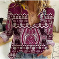 manly-warringah-maroon-sea-eagles-christmas-vibe-women-casual-shirt
