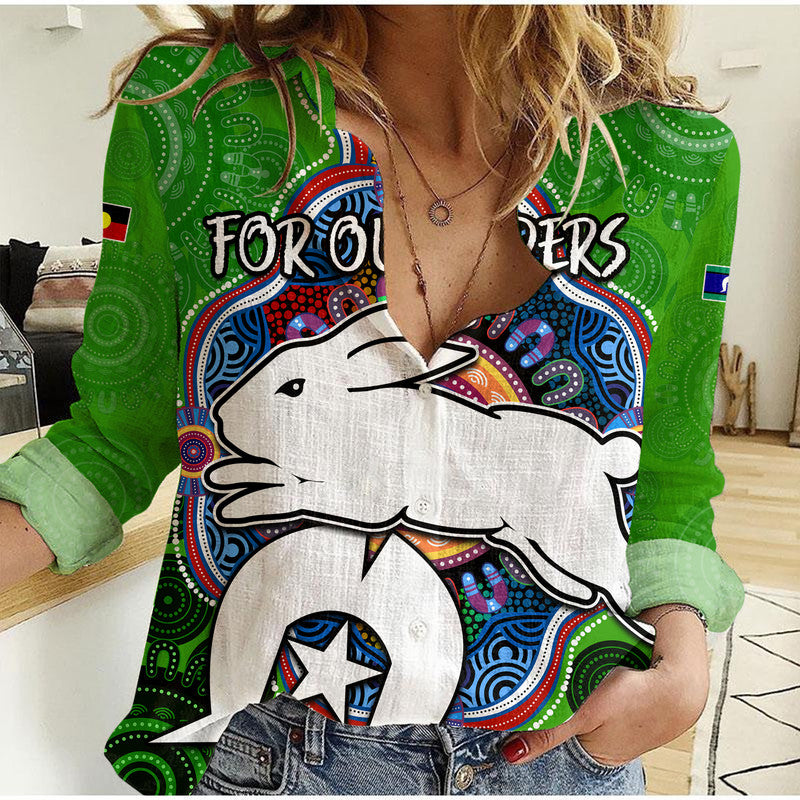custom-personalised-naidoc-week-2023-for-our-elders-women-casual-shirt-rabbitoths-indigenous-no2