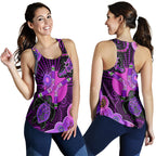 aboriginal-purple-turtle-lizard-sun-women-racerback-tank
