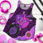 aboriginal-purple-turtle-lizard-sun-women-racerback-tank