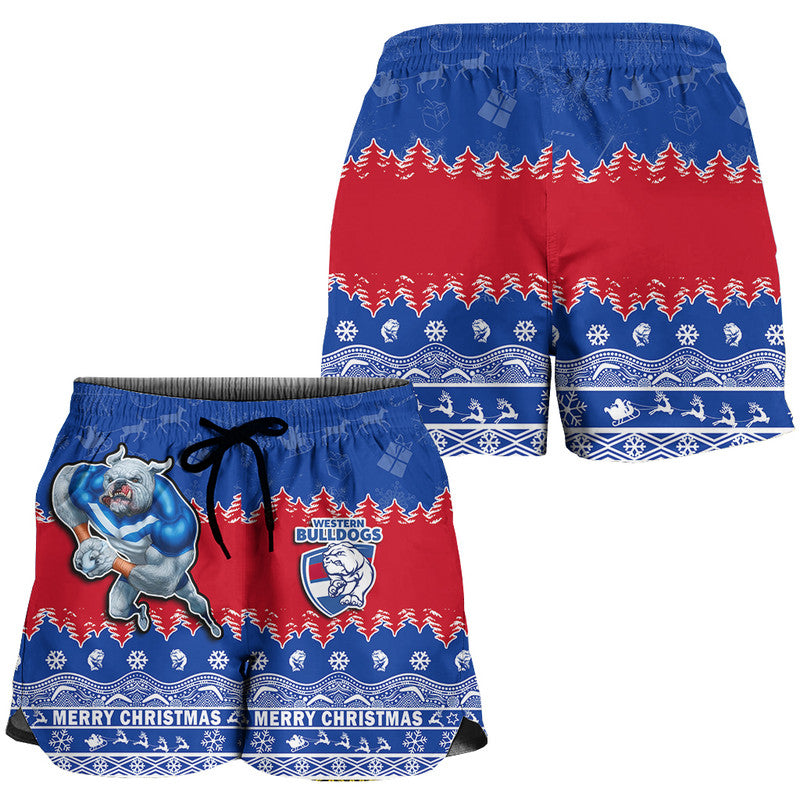 bulldogs-unique-winter-season-women-shorts-dogs-merry-christmas