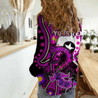 (Custom Personalised) NAIDOC Aboriginal Lizard Casual Shirt Pink Style LT6