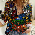 Indigenous All Stars Women Casual Shirt 2022 NAIDOC Week LT8
