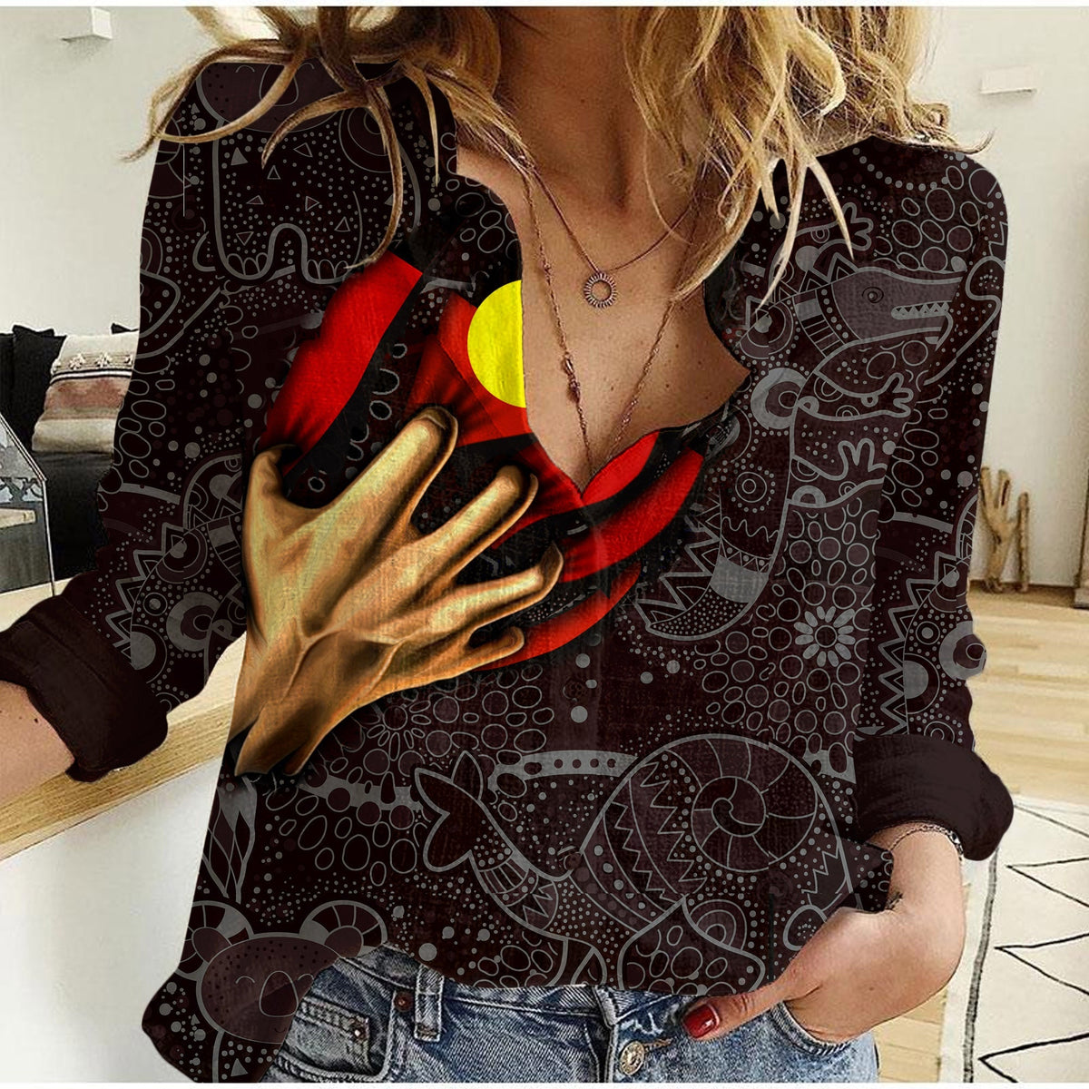 Aboriginal Blood In Me Casual Shirt