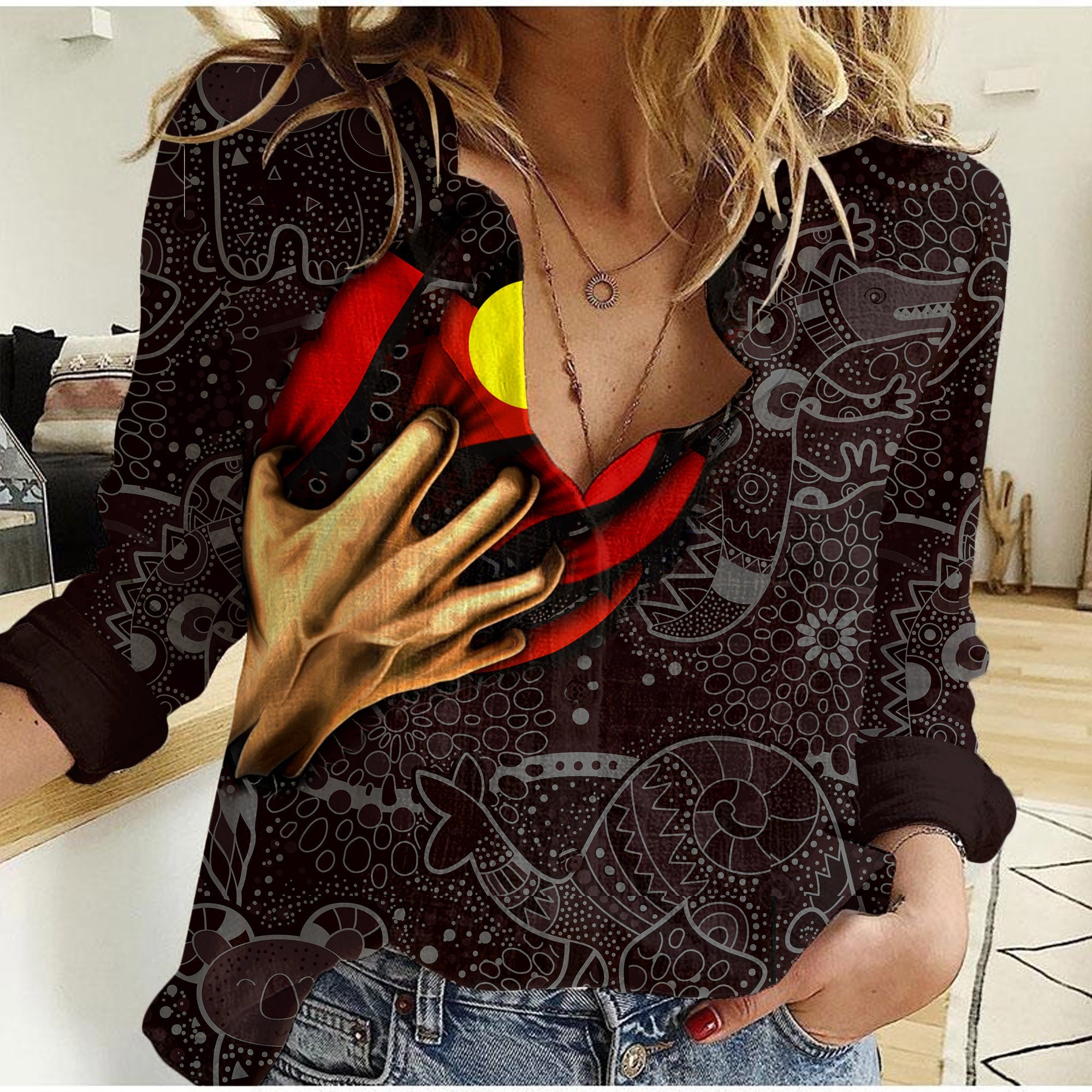 Aboriginal Blood In Me Casual Shirt
