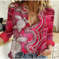 Aboriginal Sea Turtle With Indigenous Patterns Casual Shirt