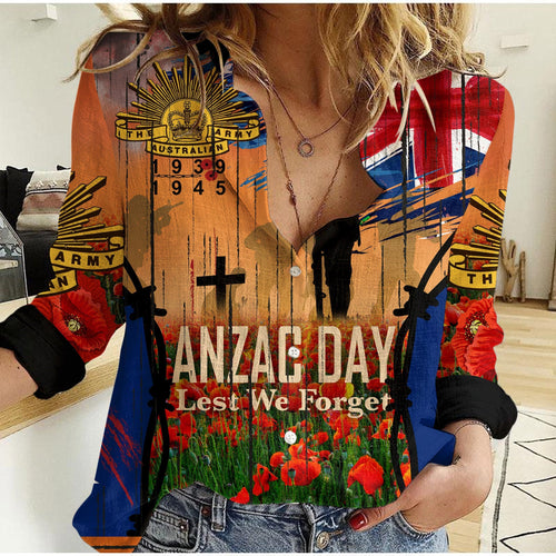 Australia Anzac Day Commemoration 1939 - 1945 Casual Shirt