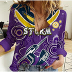 Go Storm Rugby Aboriginal Boomerang Casual Shirt