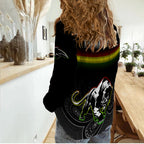 Black Panthers Rugby League Aboriginal Women Casual Shirt - LT2