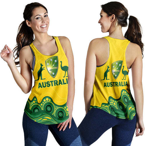 Australia Cricket Aboriginal Pattern  Women Tank Top - LT2