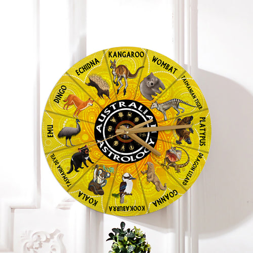 Australian Animals Zodiac Wall Clocks Australian Astrology  LT8