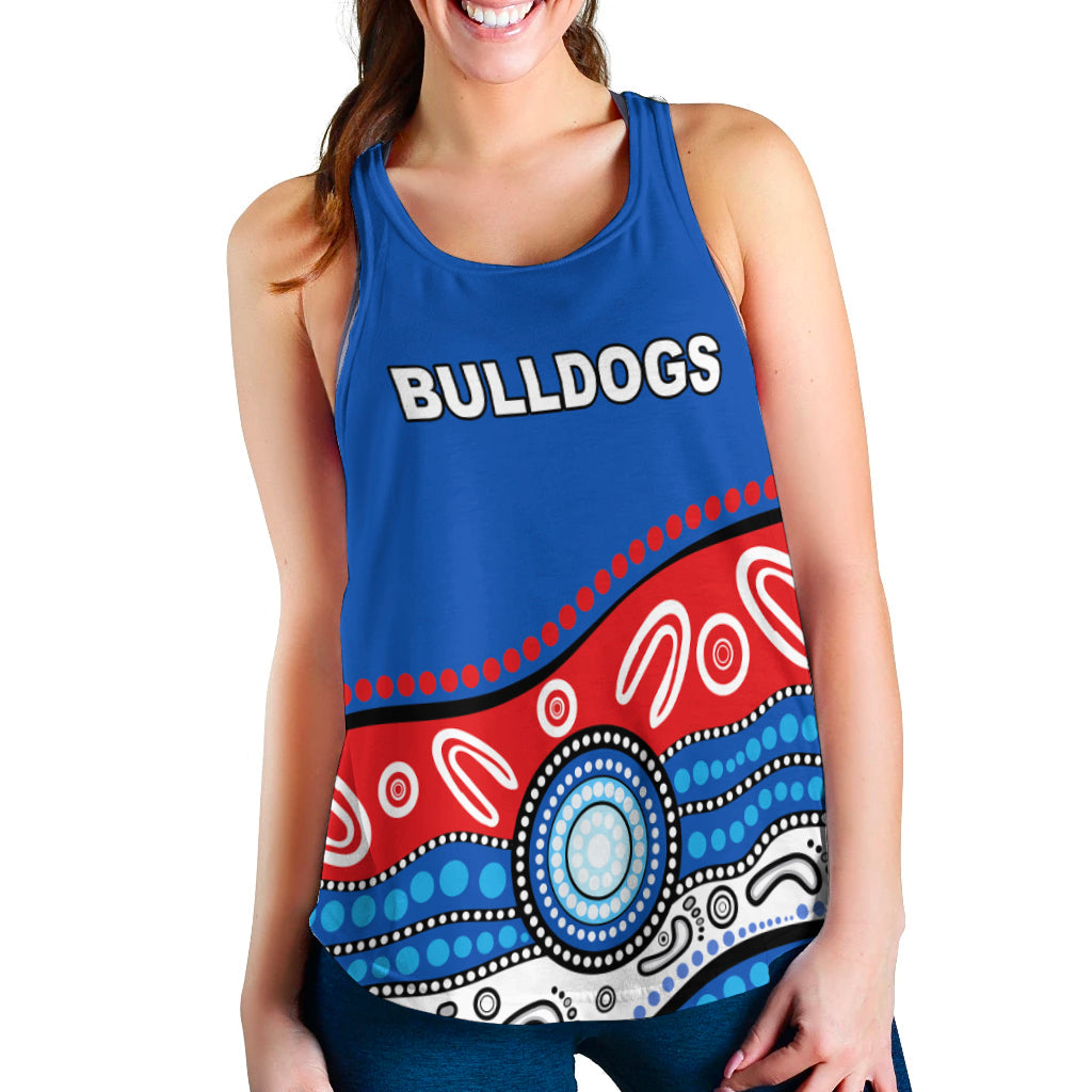 Bulldogs Indigenous Women Racerback Tank Western LT13 - Vibe Hoodie