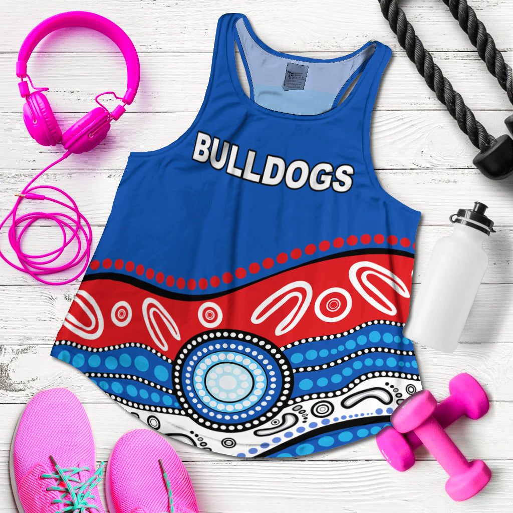 Bulldogs Indigenous Women Racerback Tank Western LT13 - Vibe Hoodie