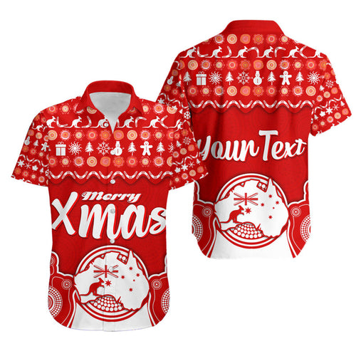 custom-personalised-australia-christmas-vibe-with-symbol-aboriginal-dot-painting-style-hawaiian-shirt