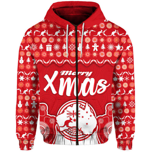australia-christmas-vibe-with-symbol-aboriginal-dot-painting-style-zip-up-and-pullover-hoodie