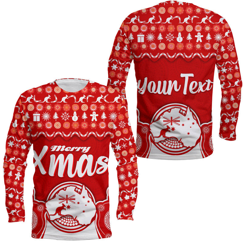 custom-personalised-australia-christmas-vibe-with-symbol-aboriginal-dot-painting-style-long-sleeve-shirt