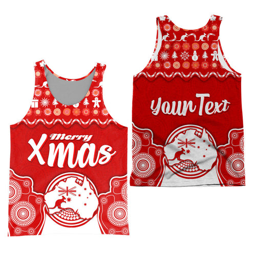 custom-personalised-australia-christmas-vibe-with-symbol-aboriginal-dot-painting-style-men-tank-top