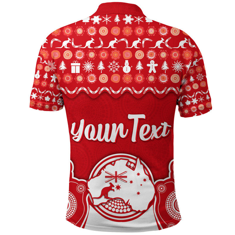custom-personalised-australia-christmas-vibe-with-symbol-aboriginal-dot-painting-style-polo-shirt
