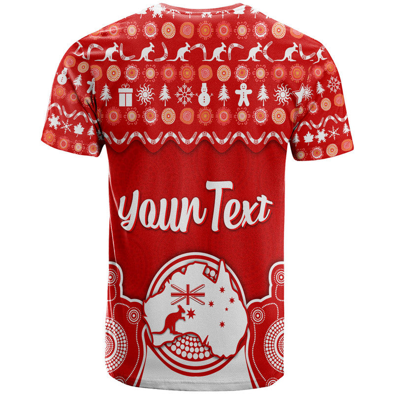 custom-personalised-australia-christmas-vibe-with-symbol-aboriginal-dot-painting-style-t-shirt