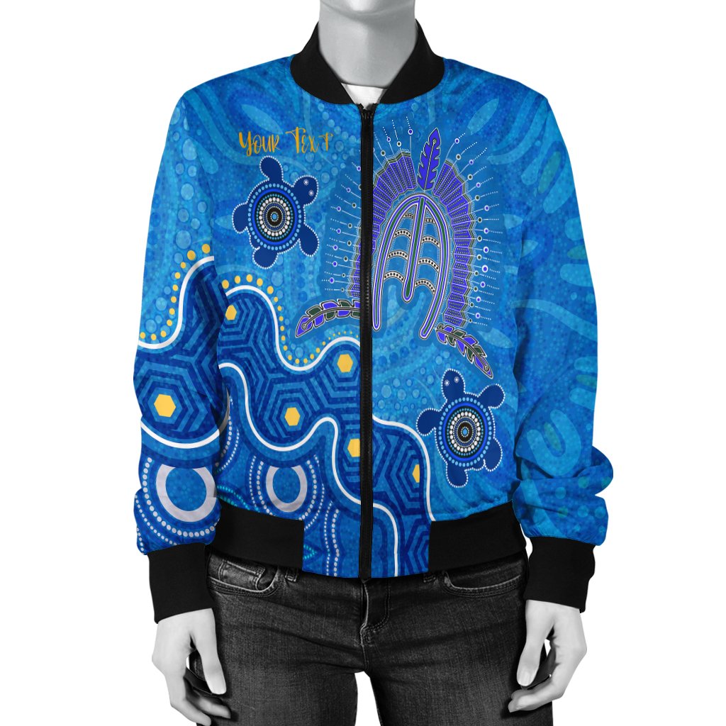 torres-strait-personalised-womens-bomber-jacket-dhari-and-turtle