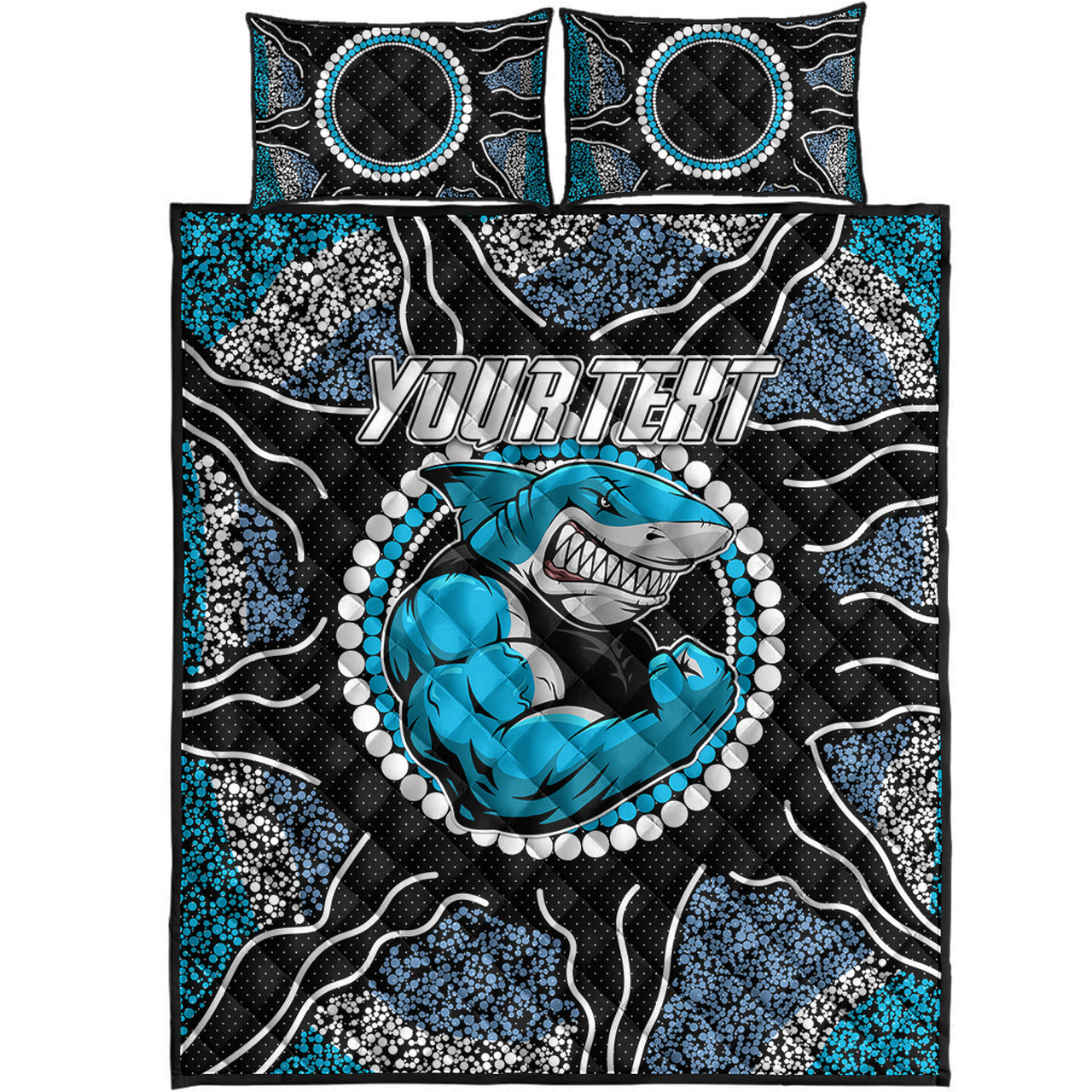 sharks-rugby-quilt-bed-set-custom-indigenous-super-sharks-quilt-bed-set