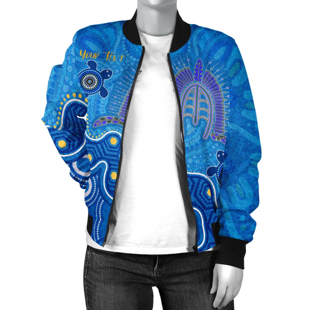 torres-strait-personalised-womens-bomber-jacket-dhari-and-turtle