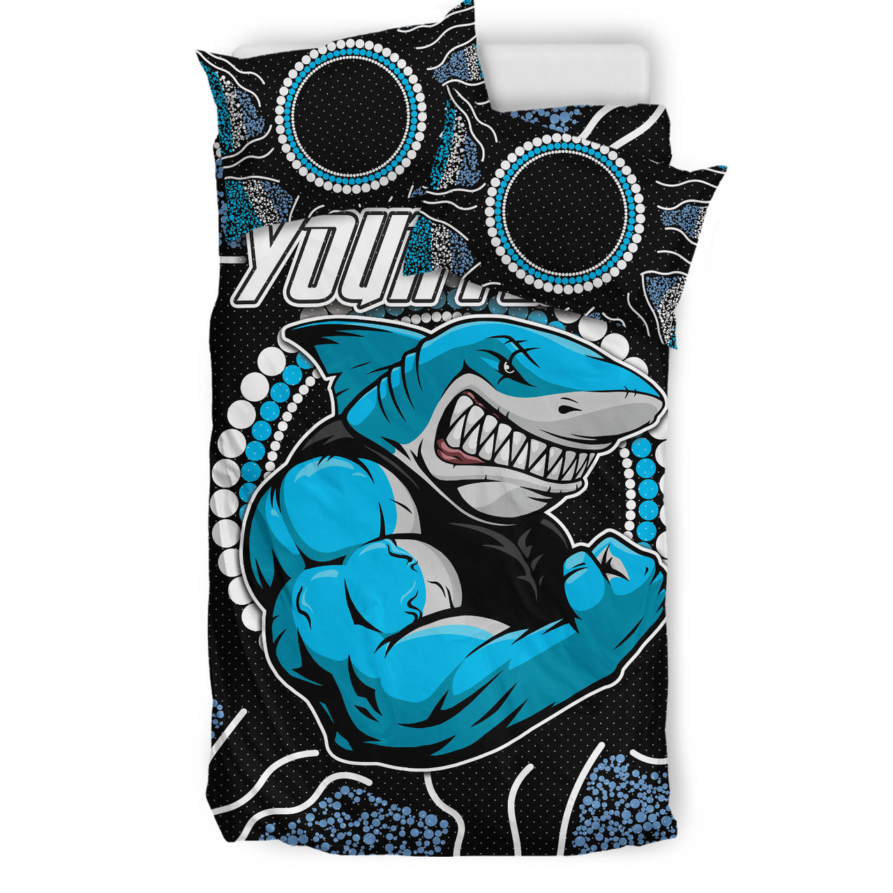 sharks-rugby-bedding-set-custom-indigenous-super-sharks-bedding-set