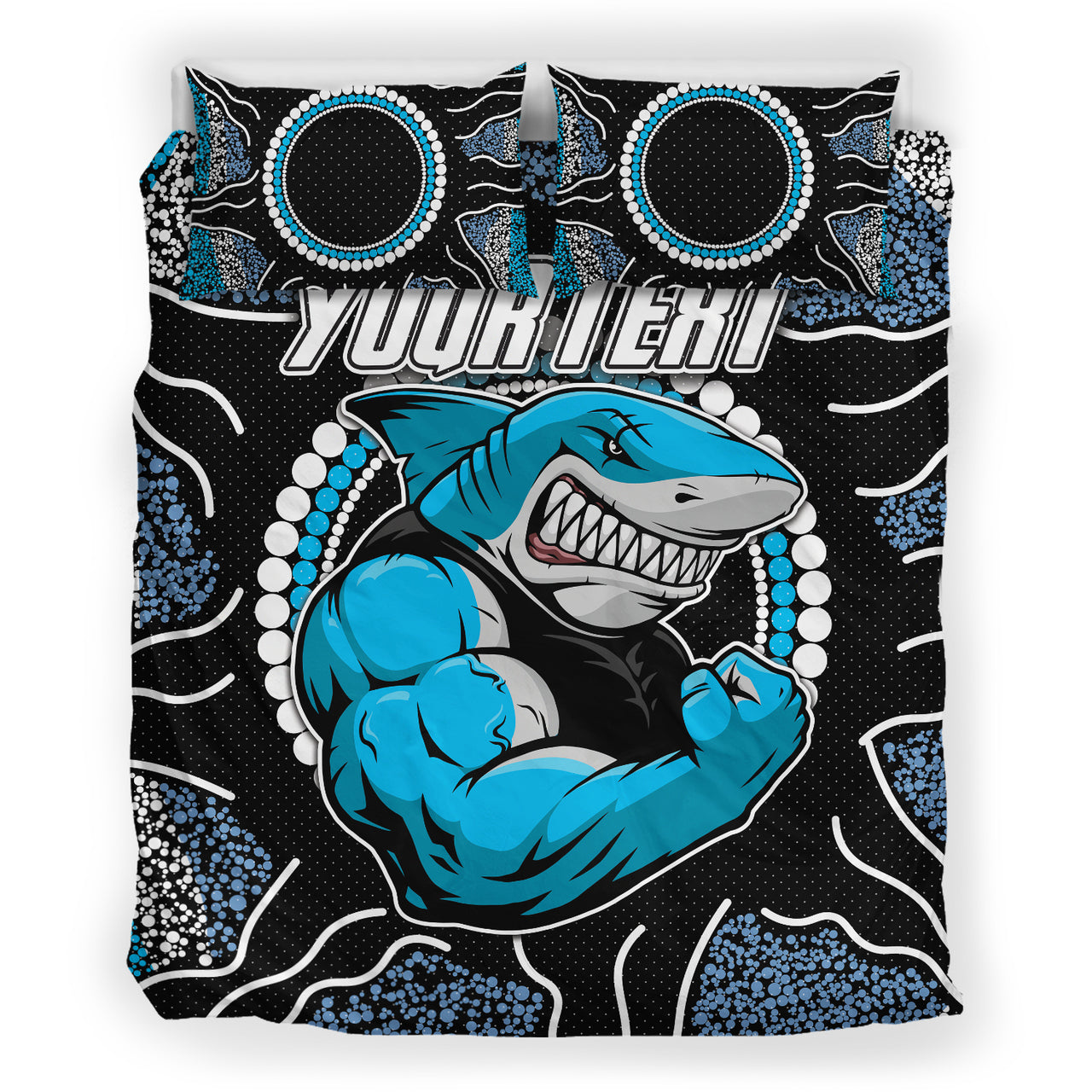 sharks-rugby-bedding-set-custom-indigenous-super-sharks-bedding-set