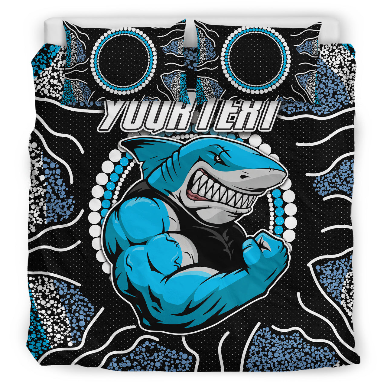 sharks-rugby-bedding-set-custom-indigenous-super-sharks-bedding-set