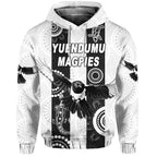 Yuendumu Magpies Football Club Hoodie Indigenous Version LT8