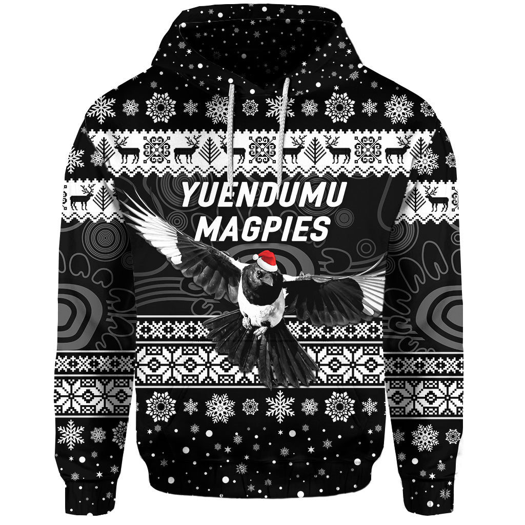 custom-personalised-yuendumu-magpies-football-club-hoodie-christmas-simple-style-black
