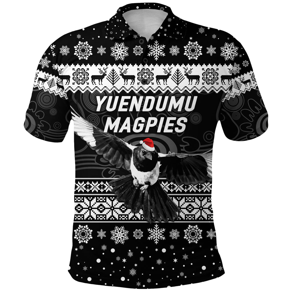 custom-personalised-yuendumu-magpies-football-club-polo-shirt-christmas-simple-style-black