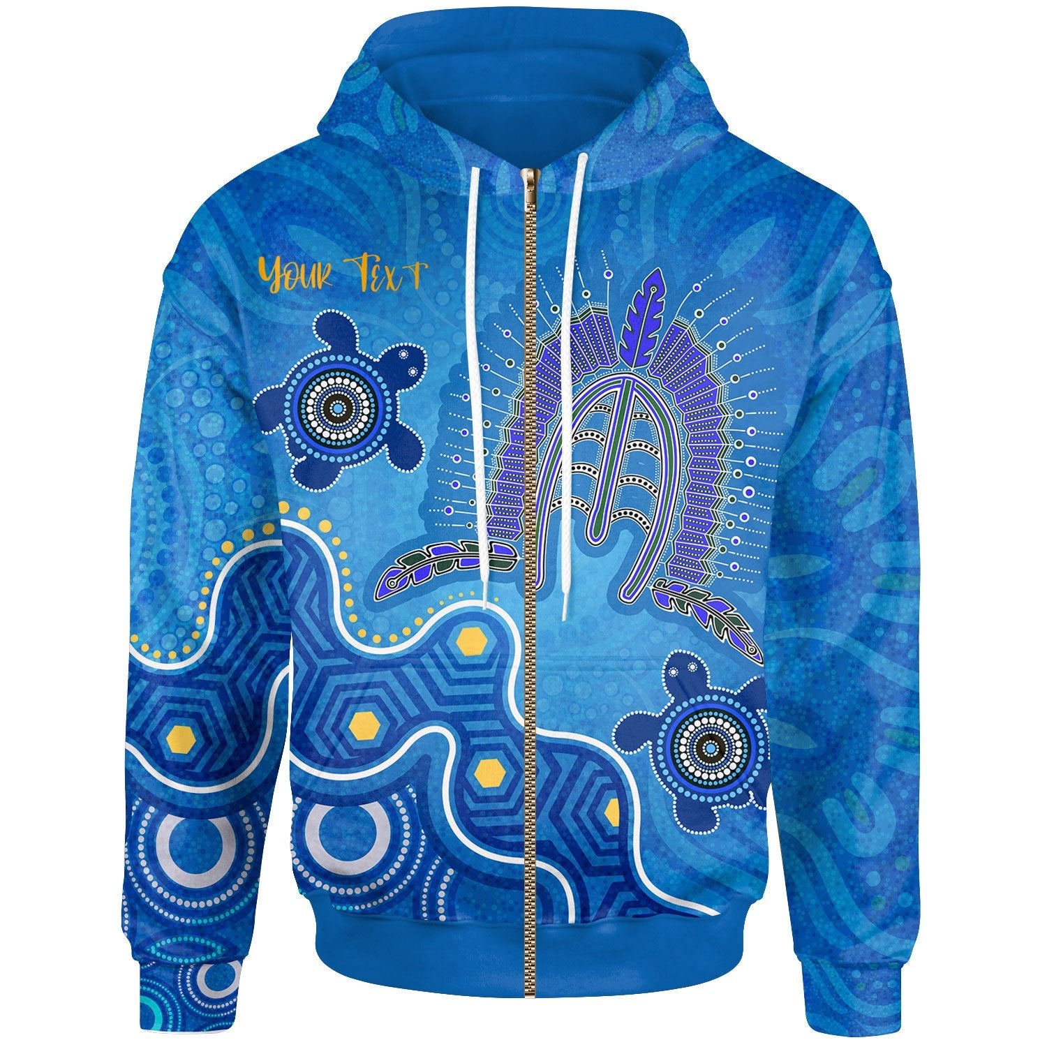 torres-strait-personalised-zip-up-hoodie-dhari-and-turtle-bn25